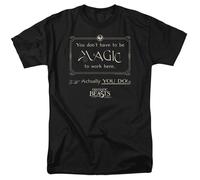 Fantastic Beasts - Magia Da Fare Qui - T-Shirt Unisex Per Adulti - Nera