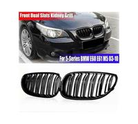 Fantastic Double Line Front Bumper Kidney Grille for BMW E60 E61 M5 5 Series 520i 545i 550i 535i 2003-2010 Car Sport Racing Grill