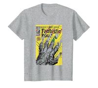 Fantastic Four Comic Dr Doom Hand Maglietta, Bambini, Grigio Melange, 2 Anni