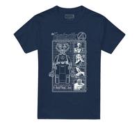 Fantastic FourFirst Family And Herbie Maglietta Planimetria Adulto (TV22894)