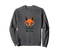 Fantastic Mr. Fox: Clever Woodland Creature Art Felpa, Unisex per Adulti, Grigio Scuro, XXL
