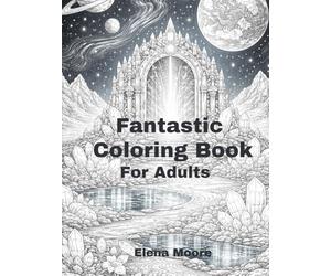 Fantastic Worlds Coloring Book for Adults