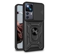 Fantastica custodia ad anello rigida nera per Xiaomi 12T / 12T Pro