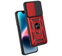 Fantastica custodia ad anello rigida rossa per iPhone 14 Plus