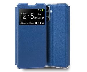 Fantastica custodia Flip Cover blu tinta unita per Samsung Galaxy A25 5G