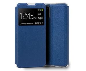 Fantastica custodia Flip Cover in tinta unita blu per Samsung Galaxy A02s