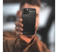 Fantastica custodia in carbonio nero per iPhone 15 Plus