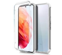 Custodia Cool Silicone 3D per Samsung G990 Galaxy S21 (Trasparente frontale + posteriore)