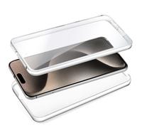 Fantastica custodia in silicone anteriore/posteriore trasparente 3D per iPhone 15 Pro Max