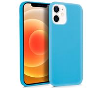 Fantastica custodia in silicone azzurro per iPhone 12 Mini