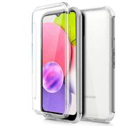Custodia Cool Silicone 3D per Samsung A037 Galaxy A03s (Trasparente Frontale + Posteriore)