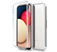 Custodia Cool Silicone 3D per Samsung A025 Galaxy A02s (Trasparente Frontale + Posteriore)