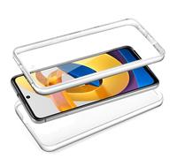 Fantastica custodia in silicone trasparente anteriore + posteriore 3D per Xiaomi Poco M4 Pro 5G/Redmi Note 11S 5G