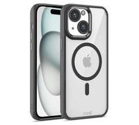 Fantastica custodia magnetica trasparente con bordo nero per iPhone 15