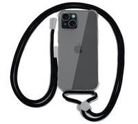 Fantastica custodia nera con cordino per iPhone 15