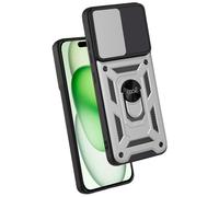 Fantastica custodia rigida color argento per iPhone 15 Plus