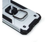 Fantastica custodia rigida con anello argentato per iPhone 13 Pro