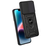 Fantastica custodia rigida nera ad anello per iPhone 14 Plus