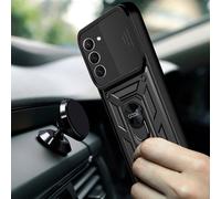 Fantastica custodia rigida nera ad anello per Samsung S911 Galaxy S23