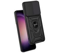 Fantastica custodia rigida nera ad anello per Samsung S916 Galaxy S23 Plus
