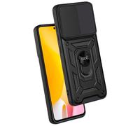 Fantastica custodia rigida nera ad anello per Xiaomi 12 Lite
