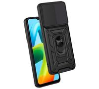 Fantastica custodia rigida nera ad anello per Xiaomi Redmi A1