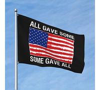 Fantastica decorazione per camera dei ragazzi, bandiera militare con scritta in lingua inglese "All Gave Some Some Gave All", accessori da parete divertenti (30 x 45 cm)