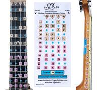 Fantastica guida per dita per ukulele - accessori musicali, tastiera e tastiera adesivi per imparare a suonare ukulele, tasti 1-12