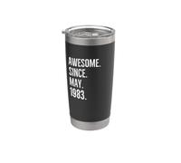 Fantastica idea di compleanno dal maggio 1983 Bicchiere termico in acciaio inox doppia parete