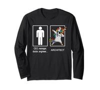 Fantastica idea regalo per architettura a forma di unicorno Maglia a Manica