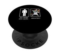 Fantastica idea regalo per architettura a forma di unicorno PopSockets PopGrip Adesivo
