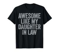 Fantastica Idea Regalo per la Festa del papà da Uomo con Scritta Awesome Like My Daughters in Law Maglietta