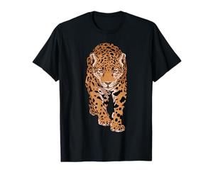 Fantastica Jaguar con uno sguardo potente con i suoi begli Maglietta