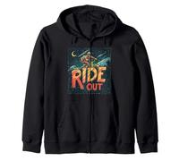 Fantastica mountain bike con Ride Out by Night Costume Felpa con Cappuccio