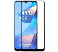 Fantastica protezione schermo in vetro temperato nero FULL 3D per Oppo A16/ A16s/ A54s