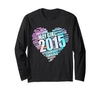 Fantastica ragazza di maggio 2015 Favoloso grande cuore decimo compleanno decimo Maglia a Manica