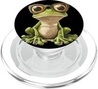 Fantastica rana con occhiali per un look intelligente PopSockets PopGrip per MagSafe