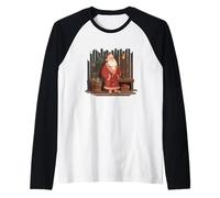 Fantastica Sauna Babbo Natale per Uomo e Donna Rilassati Maglia con Maniche Raglan