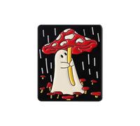 Fantastica spilla hobgoblin fiaba con funghi, cartoni animati, spilla in lega di metallo per accenti decorativi su vestiti e borse spilla giocosa con motivo a fungo creativo in, Einheitsgröße, come