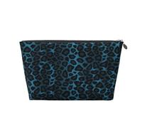 Fantastica stampa animalier leopardo blu, Borsa da toilette Borsa per trucco Borsa per cosmetici Borsa da toilette da viaggio portatile