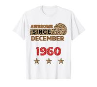 Fantastica Stampa Leopardata dal Dicembre 1960, Compleanno di Dicembre Maglietta