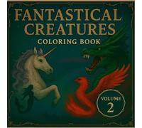 Fantastical Creatures Coloring Book: 40 Stunning Fantasy Creatures and Magical Worlds to Color and Inspire Your Imagination