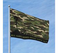 Fantastiche bandiere per camera con ragazzi e scritta in inglese "All Gave Some Some Gave All", bandiera militare da uomo, decorazione da parete per ragazzi (30 x 45 cm)