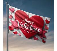 Fantastiche bandiere per camera da letto, San Valentino, festa d'amore, bandierine da appendere nella tua stanza, bandiera da giardino divertente (60 x 90 cm)