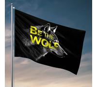 Fantastiche bandiere per dormitorio universitario abbraccia il tuo lupo interiore bandiere per adolescenti all'aperto accessori da bar decorazione (152 x 244 cm)