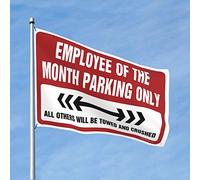 Fantastiche bandiere per uomo Cave Employee Of The Month Parking Only Flag Decor Fall Flag Garden (Dimensioni: 152 x 244 cm)