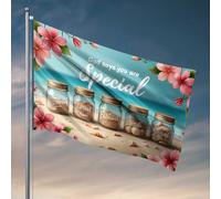 Fantastiche bandiere per uomo caverna Dio dice che sei speciale: una collezione di barattoli da spiaggia bandiere per camera da letto ragazze accessori per camera fresca per tee (60 x 90 cm)