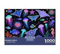 Fantastiche creature del mare profondo Puzzle in Legno Impermeabile DIY Puzzles Da 1000 Pezzi Per Adulti Sfidanti E Rompicapo Per Decorazioni Domestiche