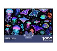 Fantastiche creature del mare profondo Puzzle in Legno Impermeabile Puzzles Da 1000 Pezzi Per Adulti Sfidanti E Rompicapo Giochi Di Puzzle Impegnativi