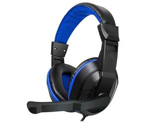 Fantastiche cuffie stereo Dublin con microfono nero/blu